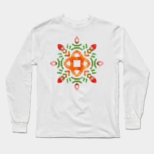 Folk Artwork Phulkari Art GC-126-10 Long Sleeve T-Shirt